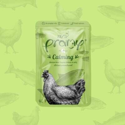 Pramy Calming Jelly Tavuk Etli Somonlu Yetişkin Kedi Konserve Maması 70 gr
