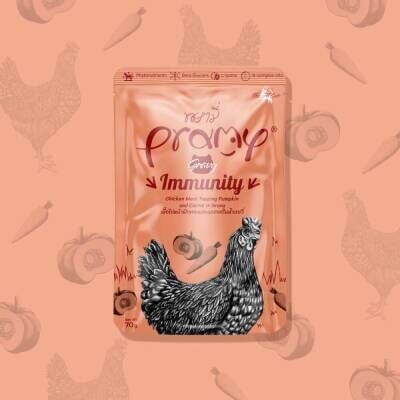 Pramy İmmunıty Kedilerde Bağışıklık Sisitemi Gelişimi İçin Tavuk Havuç Ve Balkabaklı Kedi Konserve Maması 70 gr