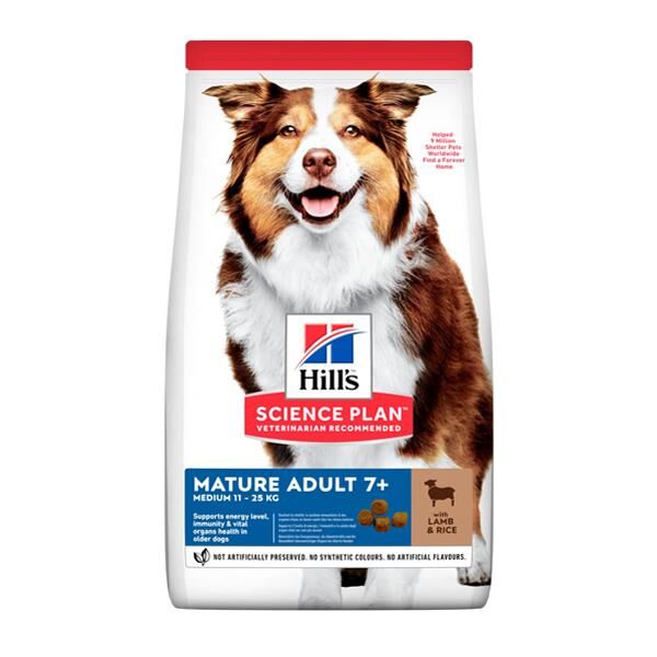 Hills Medium Mature Kuzu Etli Yaşlı Köpek Maması 12+2Kg Bonus Paket