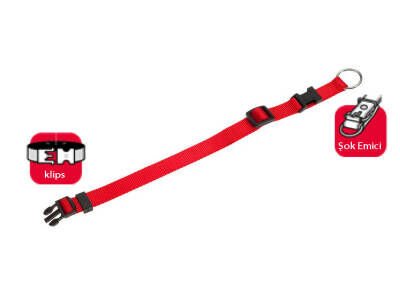 Karlie Boyun Tasması 45-65 cm Kırmızı