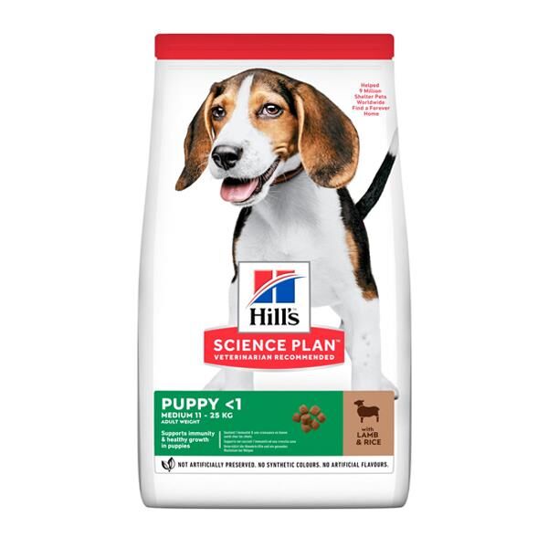 Hills Medium Puppy Kuzu Etli Yavru Köpek Maması 12Kg+2Kg Bonus Paket