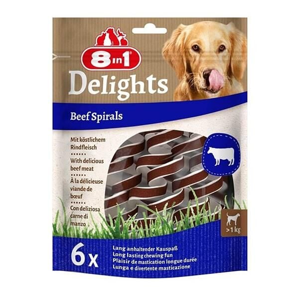 8in1 Smart Delights Biftekli Burgulu Köpek Ödülü 60gr