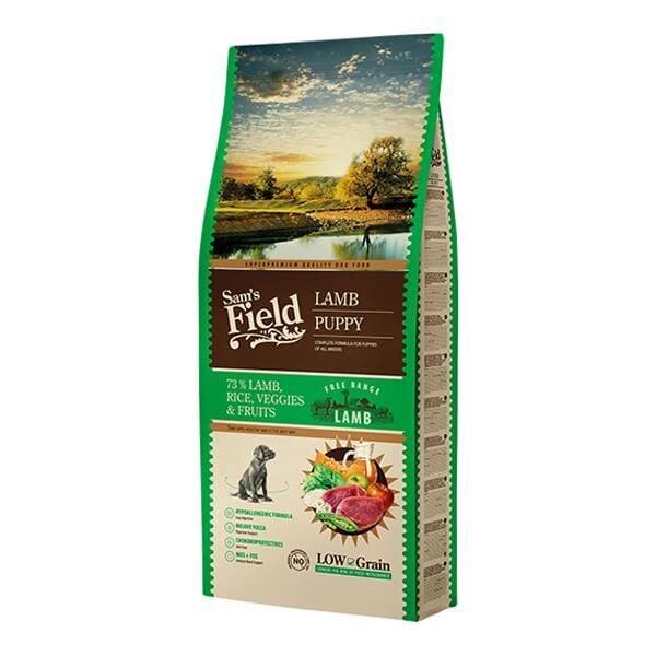 Sams Field Kuzu Etli Düşük Tahıllı Yavru Köpek Maması 13 Kg