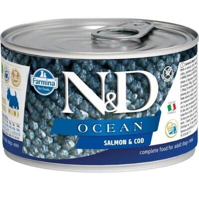 N&D Ocean Mini Alabalık ve Somonlu Yetişkin Köpek Konservesi 140 gr