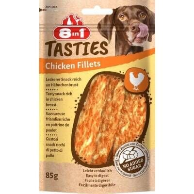 8in1 Tasties Tavuk Fileto Köpek Ödülü 85 gr