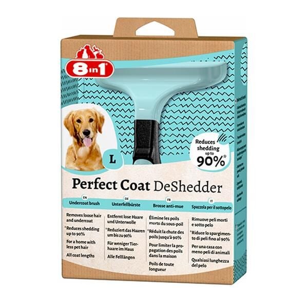 8 in 1 Perfect Coat DeShedder Köpek Tarağı L