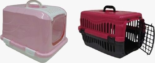 Bio Sand Petzen Kapalı Kedi Tuvaleti Taşıma Çantası Fuşya