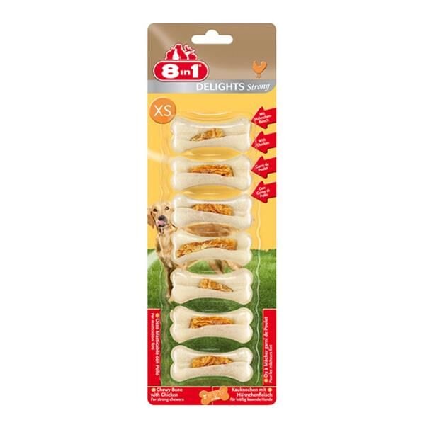 8in1 Delight Strongs XS Köpek Ödül Kemiği
