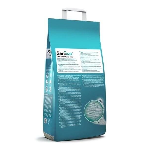 Sanicat Clumping White Cotton Fresh Oksijen Kontrol Kedi Kumu 10Lt