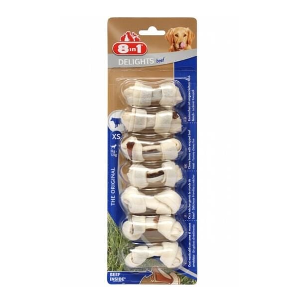 8in1 Beef Delight Bones XS Köpek Ödül Kemiği