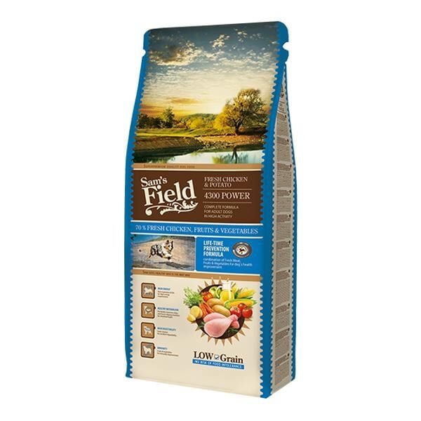 Sams Field Power 4300 Tavuklu Aktif Yetişkin Köpek Maması 13 Kg
