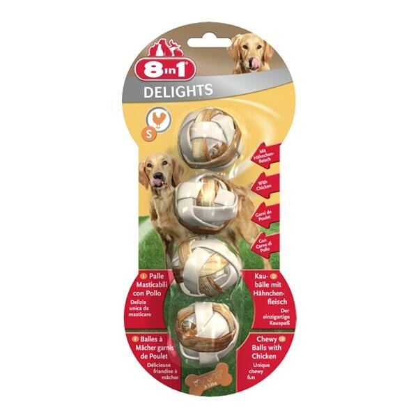 8in1 Delight Balls S Köpek Ödülü