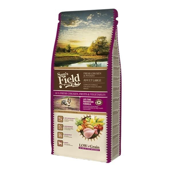 Sams Field Tavuklu Düşük Tahıllı Büyük Irk Yetişkin Köpek Maması 13 Kg