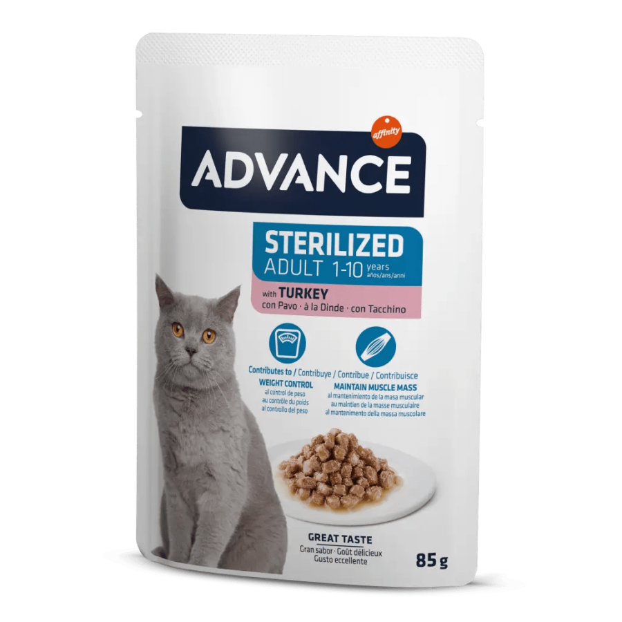 Advance Kısırlaştırılmış Hindili Kedi Konservesı 85 gr
