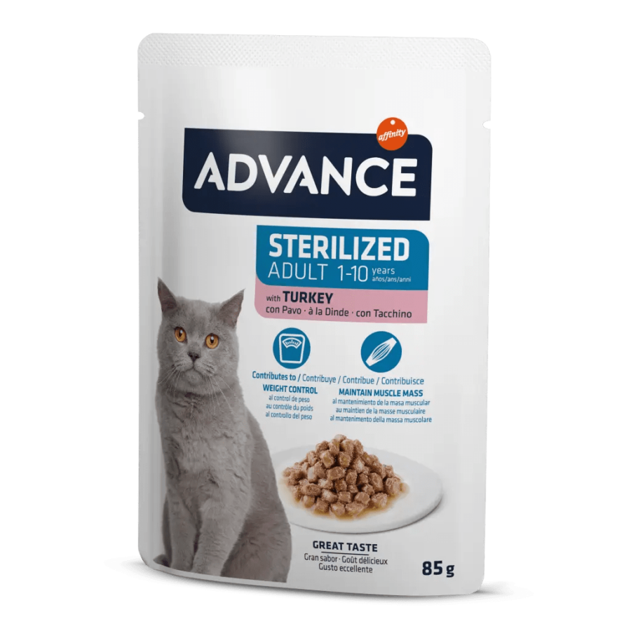 Advance Kısırlaştırılmış Hindili Kedi Konservesı 85 gr