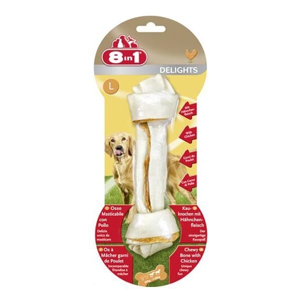 8in1 Delight Bones L Tavuklu Köpek Ödül Kemiği
