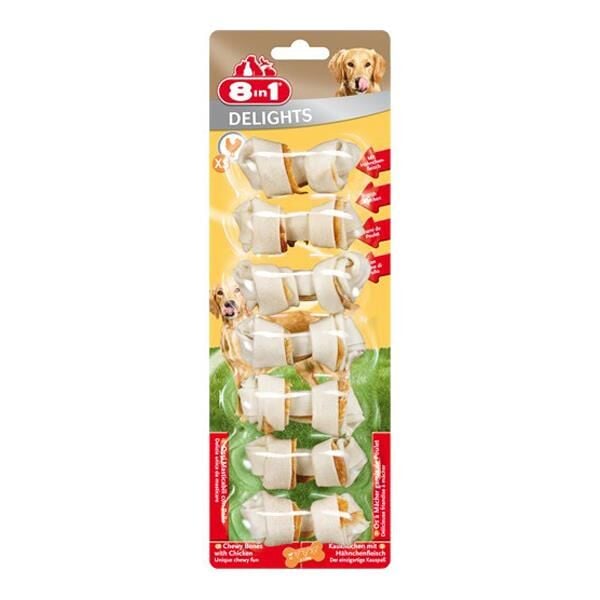 8in1 Delight Bones XS Tavuklu Köpek Ödül Kemiği