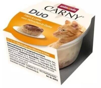 Animonda Carny Duo Tavuk ve Ciğer Jöleli Kedi Konservesi 70 gr