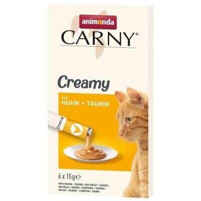 Animonda Snack Carny Tavuk & Taurin Kedi Kreması 6 X 15 gr