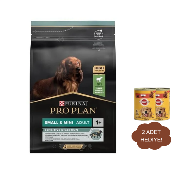 Pro Plan Small Mini Sensitive Digestion Kuzulu Küçük Irk Yetişkin Köpek Maması 3Kg