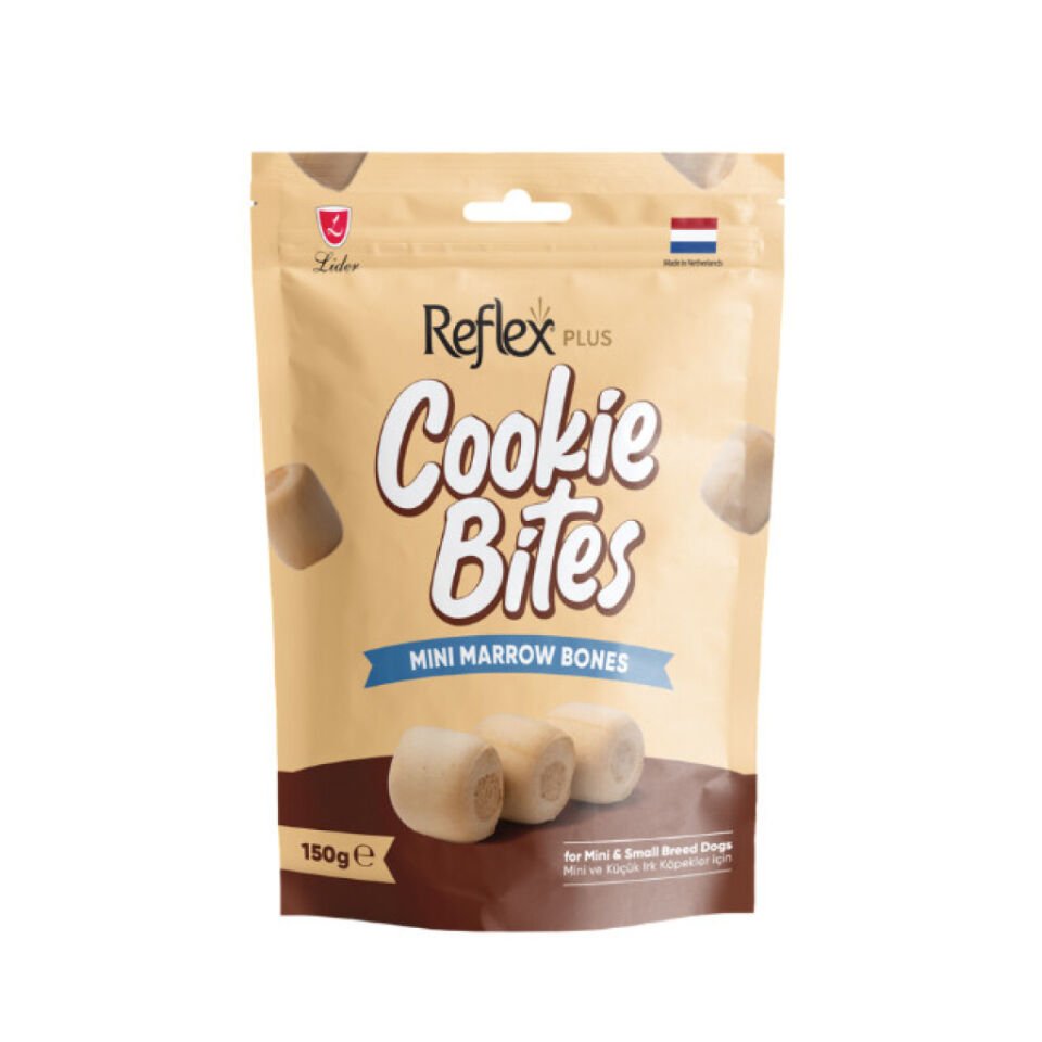 Reflex Plus Cookie Bites Mini Marrow Bones Küçük Irk Köpek Ödül Maması 150g