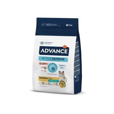 Advance Sterilised Salmon Kısırlaştırılmış Somonlu Kedi Maması 10 kg
