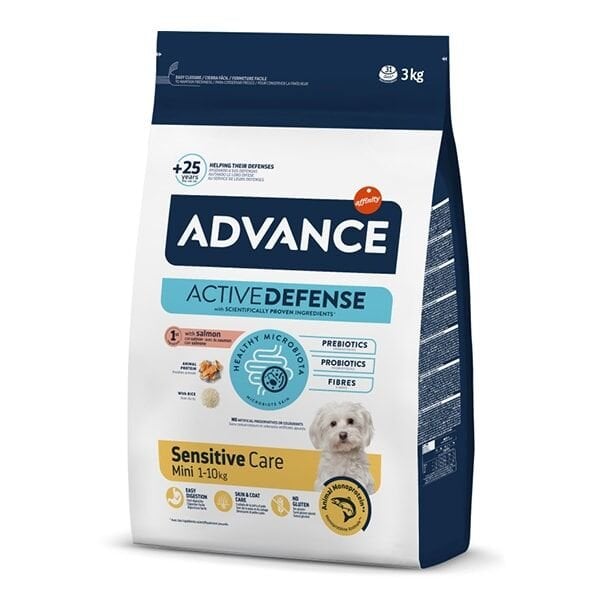 Advance Mini Sensitive Somonlu Küçük Irk Köpek Maması 3 Kg
