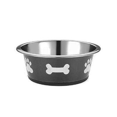 EuroDog Pati Desenli Siyah Mama Su Kabı 300 ml