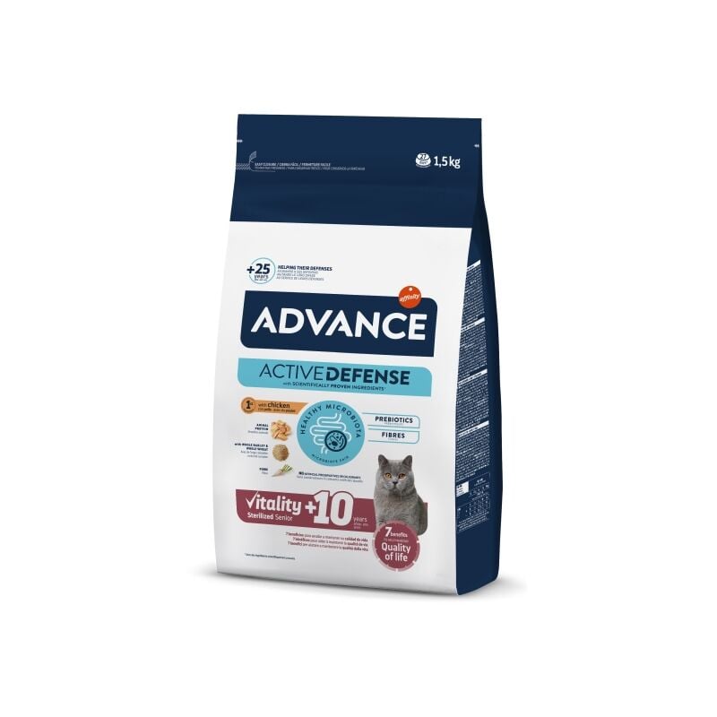 Advance Cat Sterilised Senior Kısırlaştırılmış +10 Yaş Üzeri Kedi Maması 1,5 kg