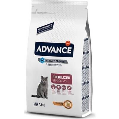 Advance Cat Sterilised Senior Kısırlaştırılmış +10 Yaş Üzeri Kedi Maması 1,5 kg