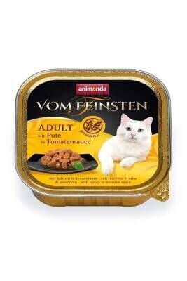 Animonda Vom Feinsten Domates ve Hindili Yetişkin Kedi Konservesi 100 gr