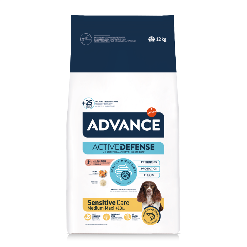 Advance Sensitive Somonlu Yetişkin Köpek Maması 12 Kg