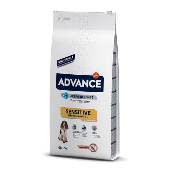 Advance Sensitive Somonlu Yetişkin Köpek Maması 12 Kg
