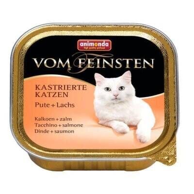 Animonda Hindi Eti & Somon Balıklı Kısırlaştırılmış Kedi Konservesi 100 gr