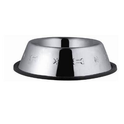 Euro Dog Desenli Kedi ve Köpek Çelik Mama Kabı 16 Oz 15,5 cm