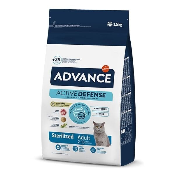 Advance Sterilized Hindili Kısırlaştırılmış Kedi Maması 1,5Kg