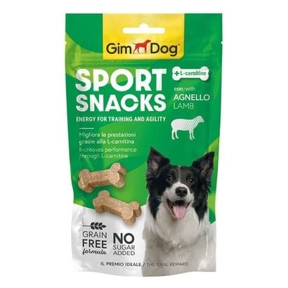 GimDog Sportsnacks Kuzulu L-Carnitinli Tahılsız Köpek Ödülü 60gr
