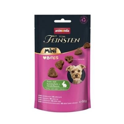 Animonda Vom Feinsten Hindi ve Tavşan Etli Mini Irk Yetişkin Köpek Ödül Maması 50 Gr