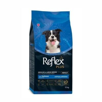 Reflex Plus Somonlu Hipoallerjenik Orta ve Büyük Irk Yetişkin Köpek Maması 12 Kg