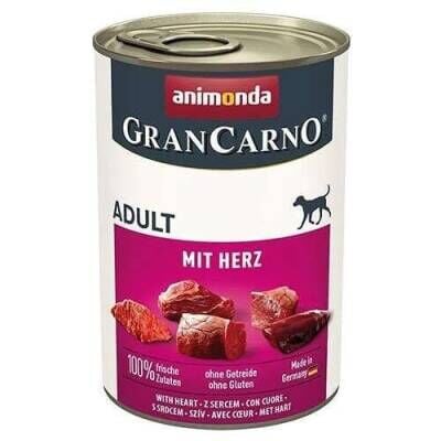 Animonda Gran Carno Sığır Yürekli Yetişkin Köpek Konservesi 400 gr