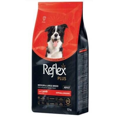Reflex Plus Hypoallergenic Kuzu Orta ve Büyük Irk Köpek Maması 12 Kg