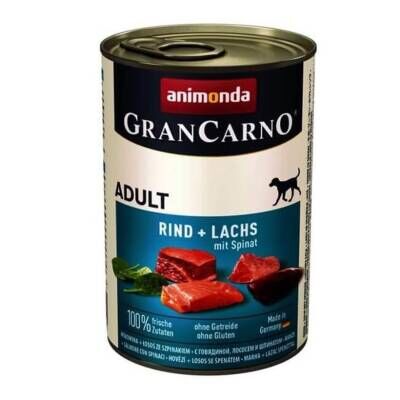 Animonda Gran Carno Sığır Etli Ispanaklı Yetişkin Köpek Konservesi 400 gr