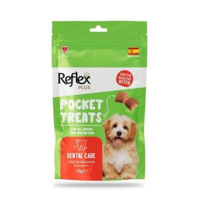 Reflex Plus Pocket Treats Ağız ve Diş Sağlığı İçin Köpek Ödül Maması 70 Gr