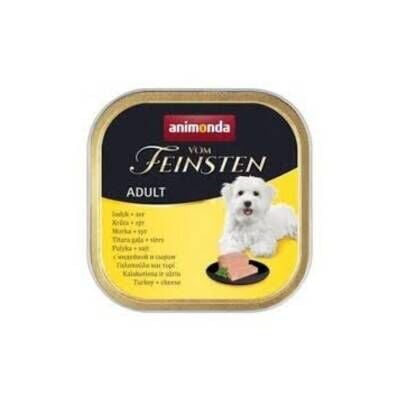 Animonda Vom Feinsten Hindili ve Peynirli Yetişkin Köpek Konservesi 150 Gr