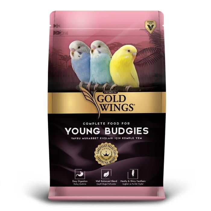 Gold Wings Premium 1 kg Yavru Muhabbet Kuşu Yemi