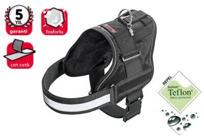 Karlie Teflon Ref. İsimli Göğ. Tas. M 65-77 cm Siyah