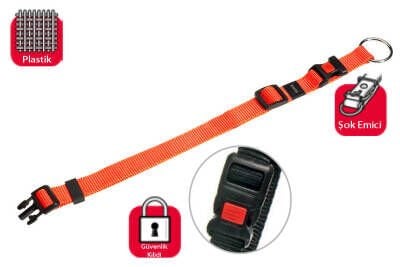 Karlie Kilitli Boyun Tasma S 30-45 cm Turuncu