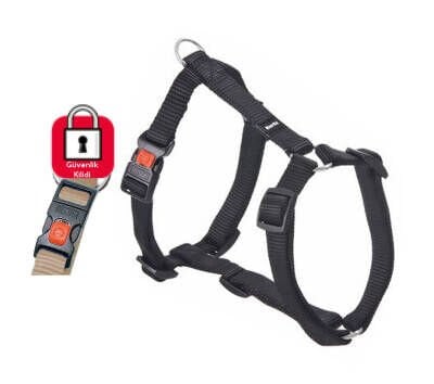 Karlie Kilitli Göğüs Tasma 45-70 cm Siyah