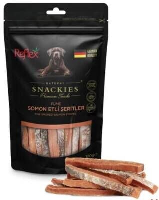 Reflex Snackies Füme Somon Etli Şeritler Köpek Ödülü 170 gr