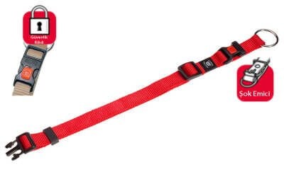Karlie Kilitli Boyun Tasma S 30-45 cm Kırmızı